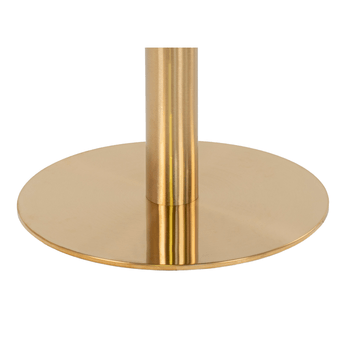 Jedálenský stôl BULZONU biely mramor/zlatá 3