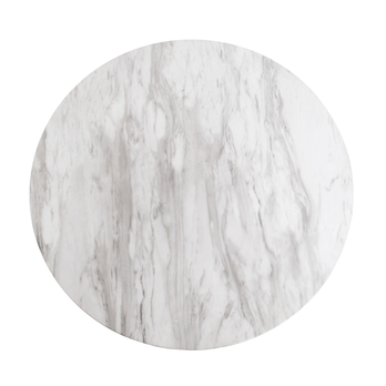 Konferenčný stolík BULZONU biely mramor/čierna 2