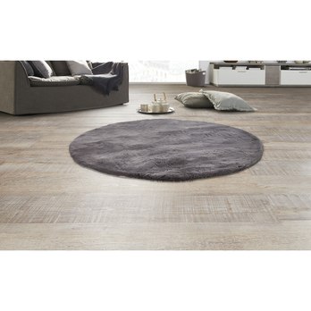 Koberec BUNNY tmavosivá, priemer 160 cm 1