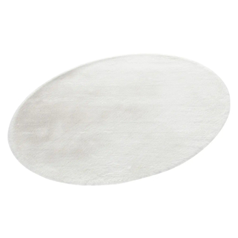 Koberec BUNNY snehovo biela, priemer 80 cm 2