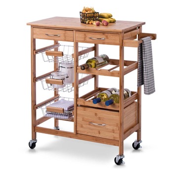 Kuchynský vozík BUNNY bambus 1