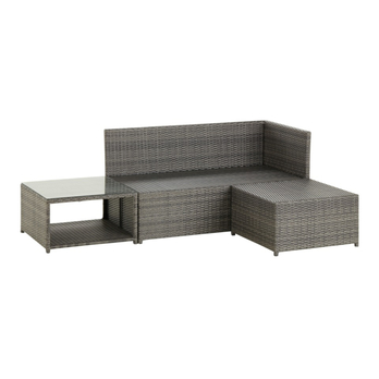 Záhradná zostava BURANO tmavosivá 2