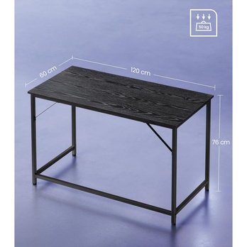 Písací stôl BUREAU čierna 6