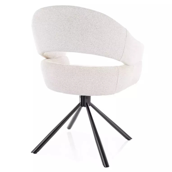 Jedálenská stolička BURGU béžová/čierna 4