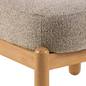 Kreslo BURLEY béžová/dub 3