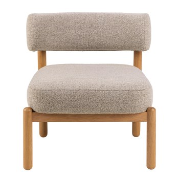 Kreslo BURLEY béžová/dub 7