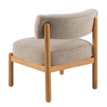 Kreslo BURLEY béžová/dub 8