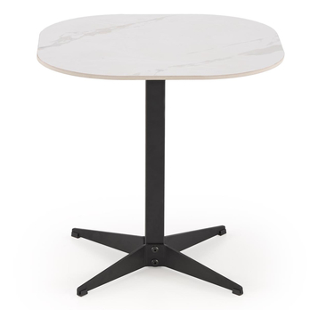 Konferenčný stolík BURNO I biely mramor/čierna 1