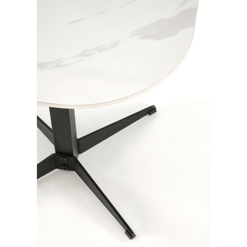 Konferenčný stolík BURNO I biely mramor/čierna 3