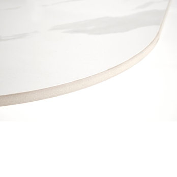 Konferenčný stolík BURNO II biely mramor/čierna 6