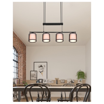 Závesné svietidlo BURTON čierna/biela 1