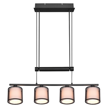 Závesné svietidlo BURTON čierna/biela 3