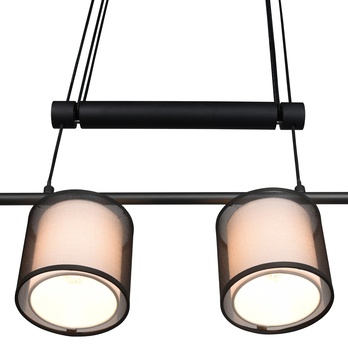 Závesné svietidlo BURTON čierna/biela 6