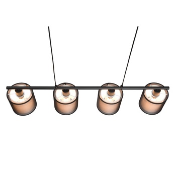 Závesné svietidlo BURTON čierna/biela 7