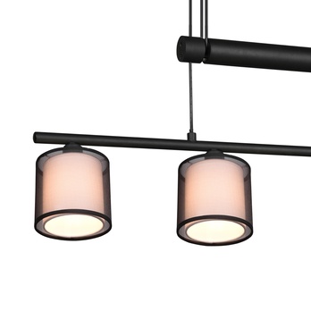 Závesné svietidlo BURTON čierna/biela 8