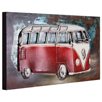 Kovový obraz BUS 40x80 cm 1