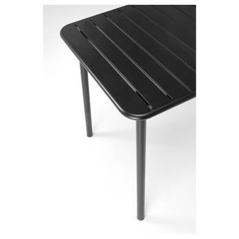 Jedálenský stôl BUSCU čierna, 140x70 cm 5