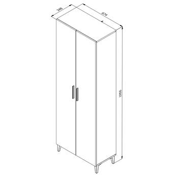 Skriňa na topánky BUSETO 2K biela 6