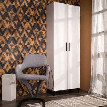 Skriňa na topánky BUSETO 2K biela 1