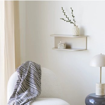 Nástenný regál BUTTO béžová 1