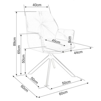 Jedálenská stolička BUUGAI 2 čierna 6