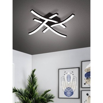 Stropné LED svietidlo CABEZAS-E 1 čierna/biela 1