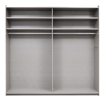 Šatníková skriňa CADENCE I alpská biela/imitácia betónu, šírka 218 cm 2