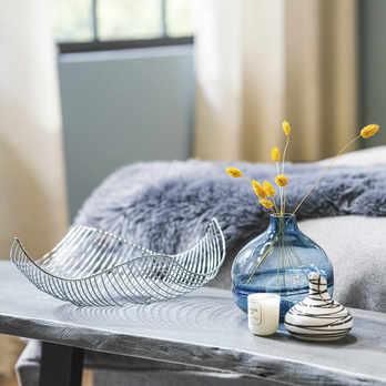 Miska na ovocie CAGE III chrómovaná oceľ 1