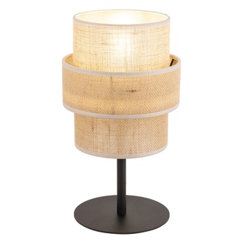 Stolná lampa CALISTO prírodná/čierna 4