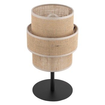 Stolná lampa CALISTO prírodná/čierna 5