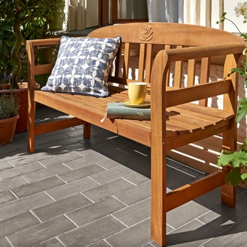 Záhradná lavica CAMBRIDGE prírodná 1