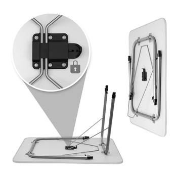 Kempingový stôl CAMPING biela 2