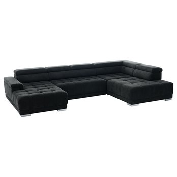 Sedacia súprava CAMPO XL pravá, čierna 6