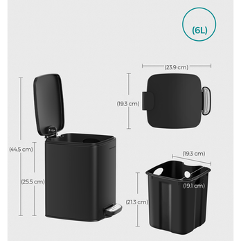 Odpadkový kôš CAN 2 čierna 4