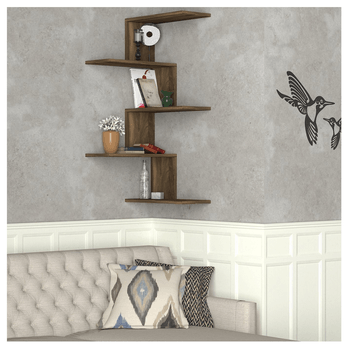 Nástenná polica CANIKO orech 1