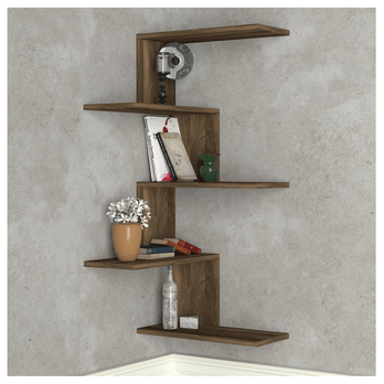 Nástenná polica CANIKO orech 2