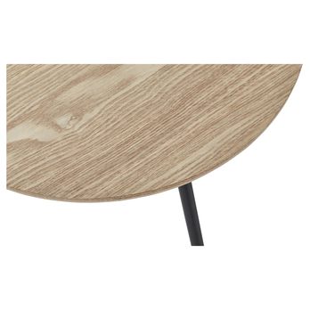 Prístavný stolík CANNETO dub/čierna, ⌀ 40 cm 2