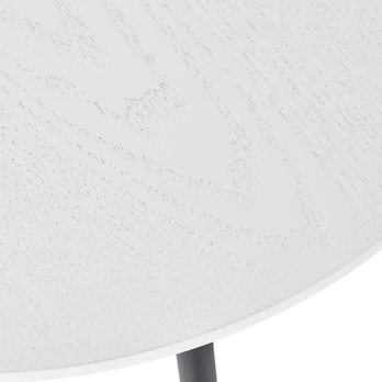 Prístavný stolík CANNETO biela/čierna, ⌀ 40 cm 3