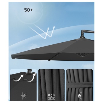 Slnečník CANTILE 2 sivá 5