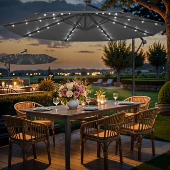 Slnečník CANTILE sivá 1