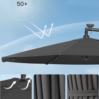 Slnečník CANTILE sivá 5