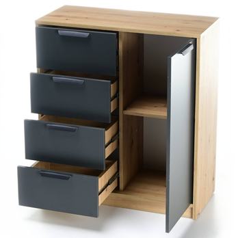 Komoda CANYON CN5 dub artisan/antracit 1