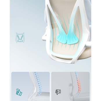 Kancelárska stolička CAPPU krémová 4