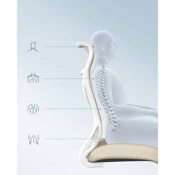 Kancelárska stolička CAPPU krémová 5