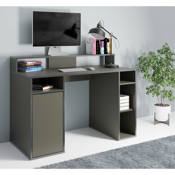 Písací stôl CARBON grafitová, šírka 125 cm 1