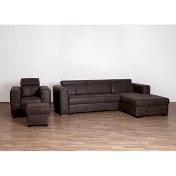 Sedacia súprava CARINA pravá, hnedá 1