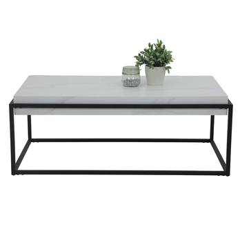 Konferenčný stolík CARLOS biela/čierna 1