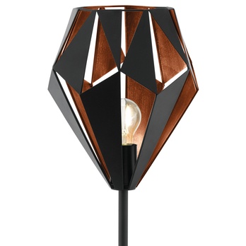 Stojacia lampa CARLTON 1 čierna/meď 1