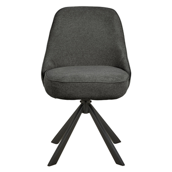 Jedálenská stolička CARLTON tmavosivá/matná čierna 2