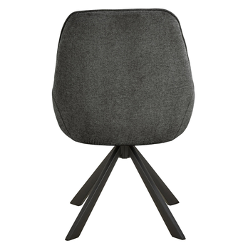 Jedálenská stolička CARLTON tmavosivá/matná čierna 5